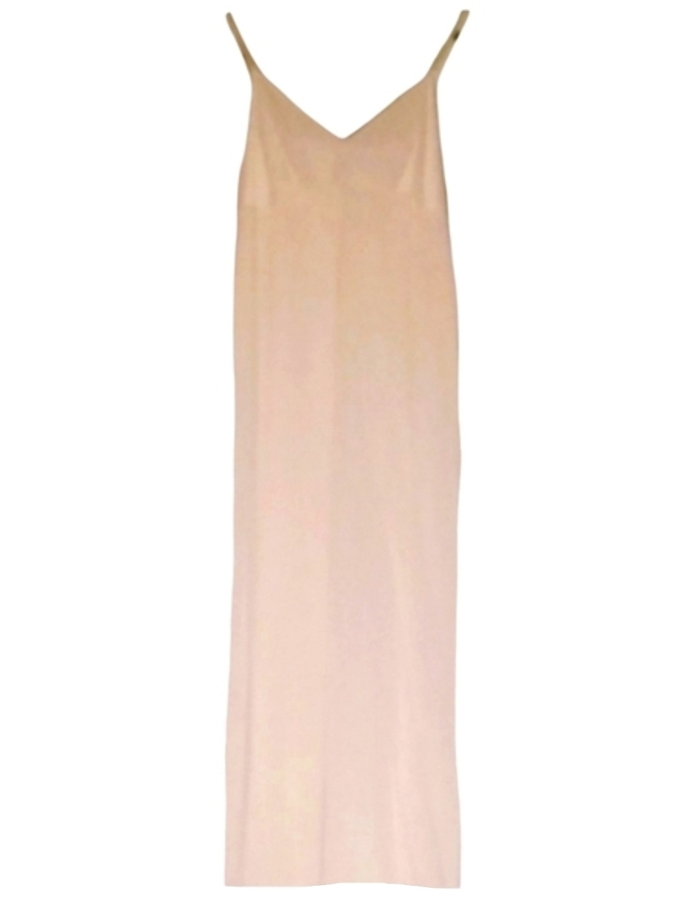 Vintage Lorraine Dress Slip Lingerie Cream Pale Peach Maxi Long Nightgown 80s